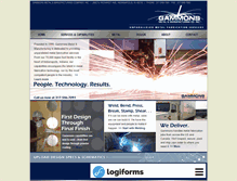 Tablet Screenshot of gammonsmetal.com